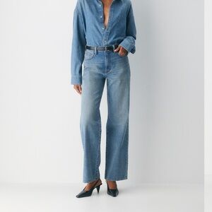 Aritzia Denim Forum - Farrah High Rise Wide Leg Jean - 27